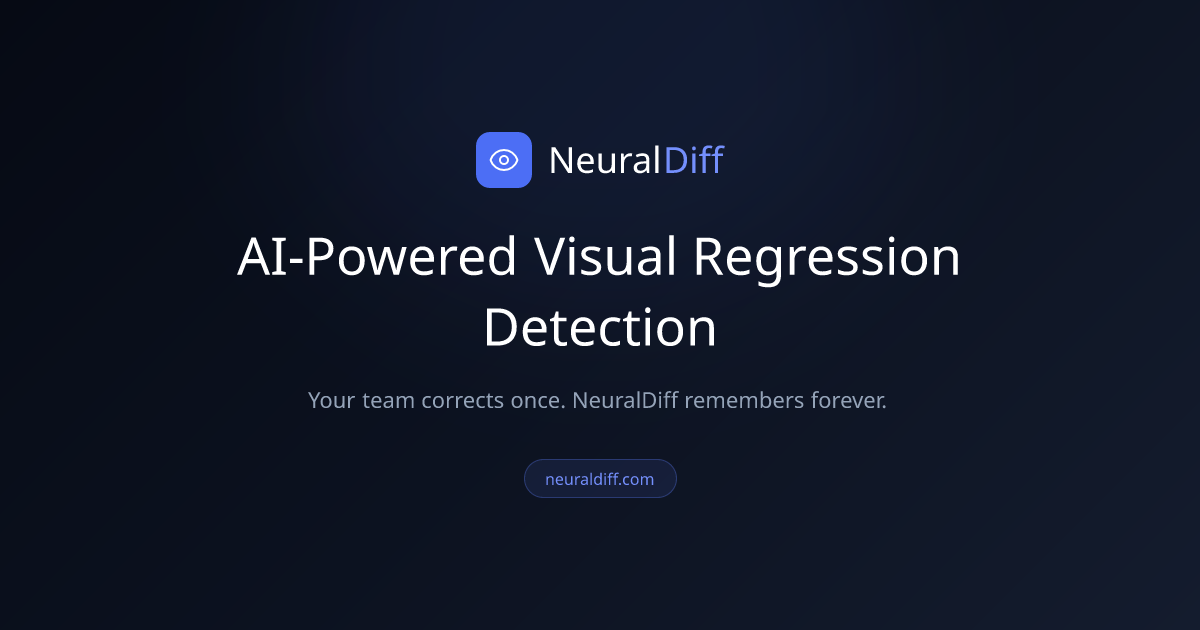 NeuralDiff - AI-Powered Visual Regression Detection